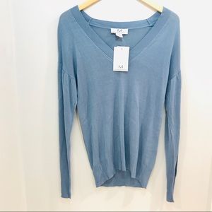 Magaschoni Pullover Blue Sweater Sz XS